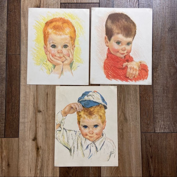 Set of 3 Northern Tissue Boys Ad Art Prints - Picture 2 of 7